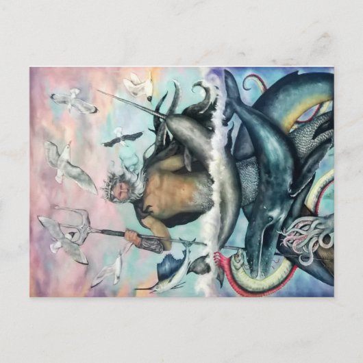 Neptun Postkarte (Vorderseite)