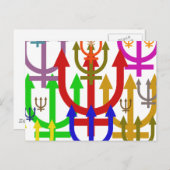 Neptun Postkarte (Vorne/Hinten)