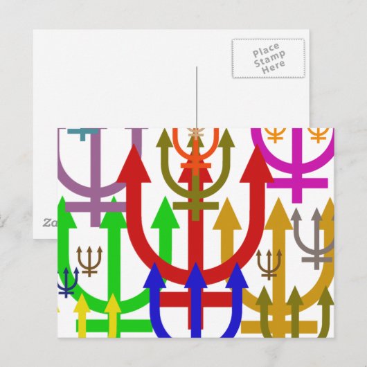 Neptun Postkarte (Vorne/Hinten)