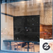 Neptun Ring System Hunderte von Galaxien Webb Fensteraufkleber (Café-Fenster)