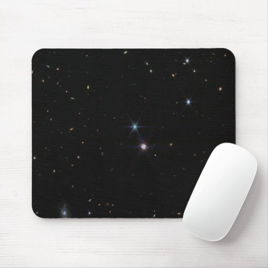 Neptun Ring System Hunderte von Galaxien Webb Mousepad (Mit Mouse)