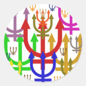 Neptun Runder Aufkleber (Vorderseite)