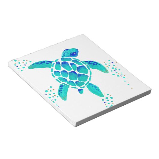 Neptun-Schildkröte Notizblock (angewinkelt)