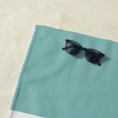 Neptun, Seashell, Grüne und Marine Streifen Strandtuch (Beispiel)