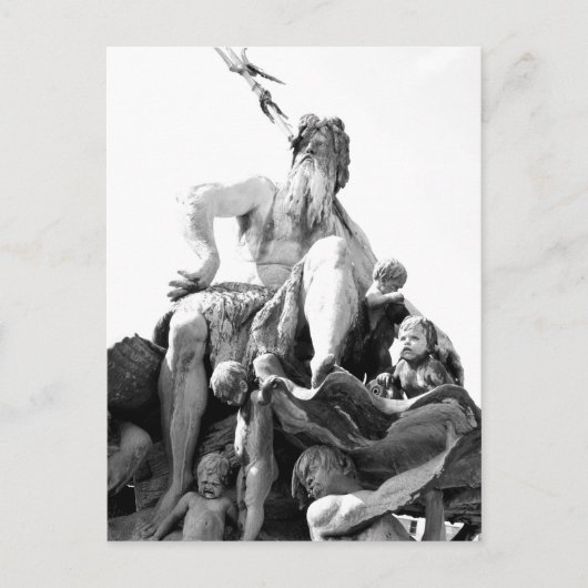 Neptun-Springbrunnen in Berlin, Deutschland Postkarte (Vorderseite)
