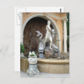 Neptun-Springbrunnen Postkarte (Vorne/Hinten)