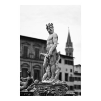 Neptun-Statue, Florenz, Italien, Großdruck Fotodruck