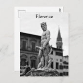 Neptun Statue, Florenz, Italien, Postkarte (Vorne/Hinten)