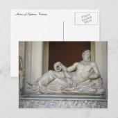 Neptun-Statue im Vatikan Postkarte (Vorne/Hinten)