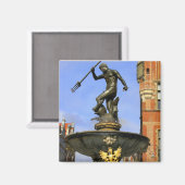 Neptun-Statue Magnet (Vorderseite/Rückseite)