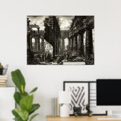 Neptun-Tempel, Paestum - Giovanni Battista Pir Poster (Heimbüro)