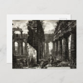 Neptun-Tempel, Paestum - Giovanni Piranesi Postkarte (Vorne/Hinten)