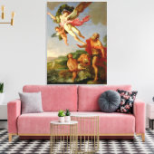 Neptun-Verfolgung von Coronis, 1665-70 (Öl auf Lei Leinwanddruck (Insitu (Wohnzimmer))