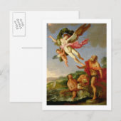 Neptun-Verfolgung von Coronis, 1665-70 (Öl auf Lei Postkarte (Vorne/Hinten)