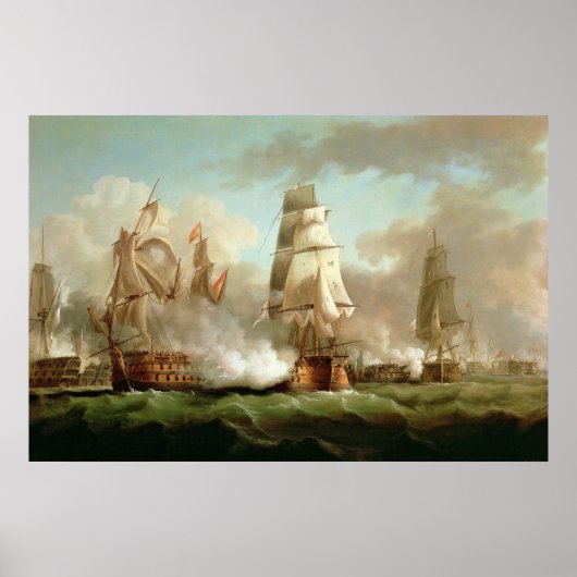 'Neptun' verlobt, Trafalgar, 1805 Poster (Vorne)