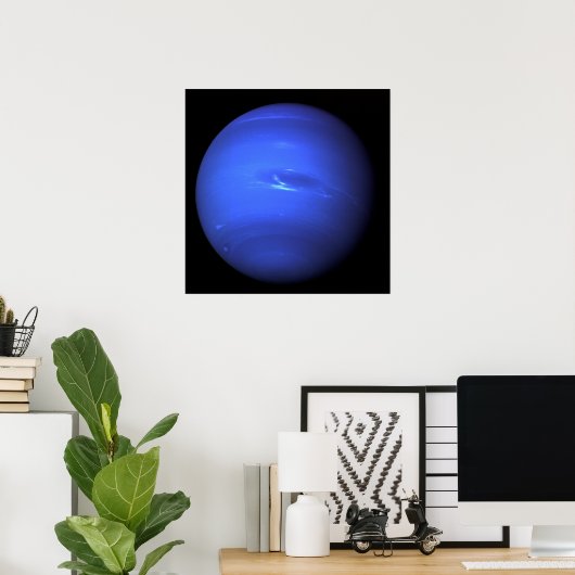 Neptun von Voyager 2 Poster (Heimbüro)