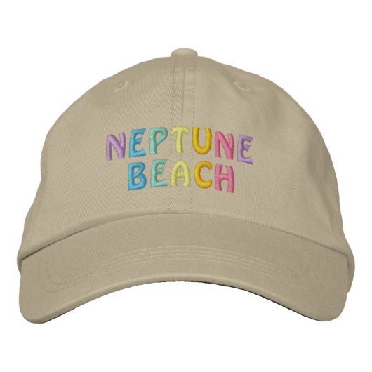 NEPTUNE BEACH cap Bestickte Kappe (Vorderseite)
