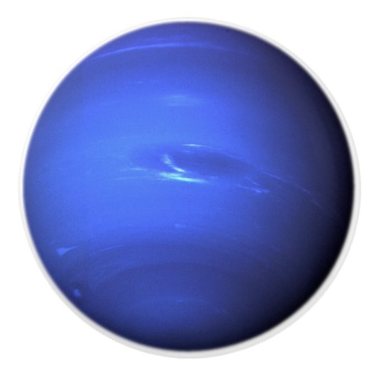 Neptune Beautiful Blue Solar System Planet Pisces Keramikknauf (Vorderseite)