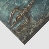 Neptune Griechischer Gott Decoupage Seidenpapier (Detail)