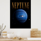 Neptune Luxury Space Editorial Graphic Poster (Küche)