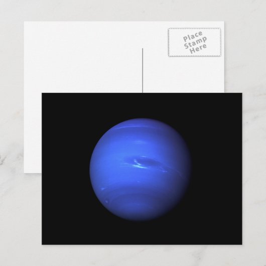 Neptune NASA Planet Postkarte (Vorne/Hinten)