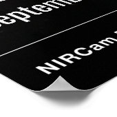 Neptune NIRCam Compass James Webb Telescope JWST Poster (Ecke)