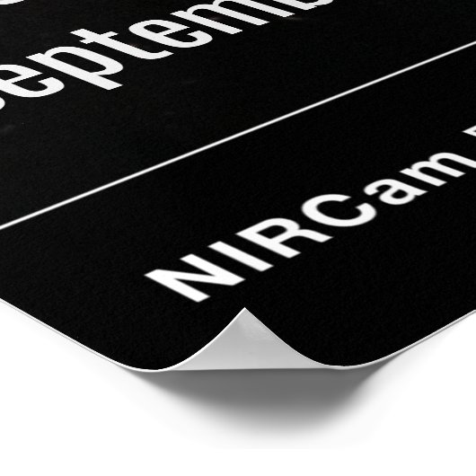 Neptune NIRCam Compass James Webb Telescope JWST Poster (Ecke)