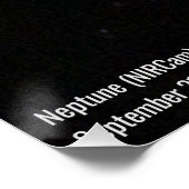 Neptune NIRCam James Webb Space Telescope Foto Poster (Ecke)