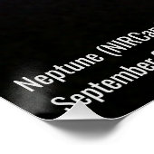 Neptune NIRCam Labeled Foto James Webb Telescope Poster (Ecke)