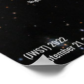 Neptune NIRCam Wide James Webb Telescope JWST Poster (Ecke)