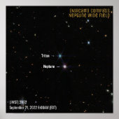 Neptune NIRCam Wide James Webb Telescope JWST Poster (Vorne)