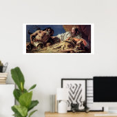 Neptune offering gifts to Venice (ceiling fresco) Poster (Heimbüro)