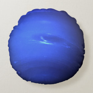Neptune Planet Foto Space Solar System Rich Blue Rundes Kissen