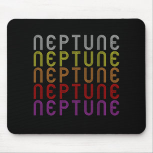 Neptune Planet Retro Vintag Astronomie T - Shirt Mousepad
