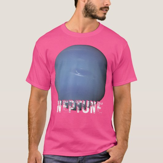 Neptune Planet Solar System Space Astronomie T-Shirt (Vorderseite)