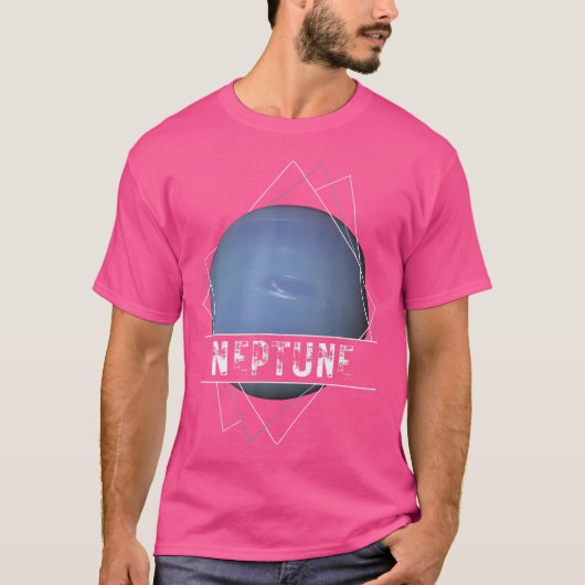 Neptune Planet Solar System Space Astronomie T-Shirt (Vorderseite)