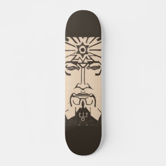 Neptune Poseidon-Gott der Griechisch-Mythologie Skateboard (Vorne)