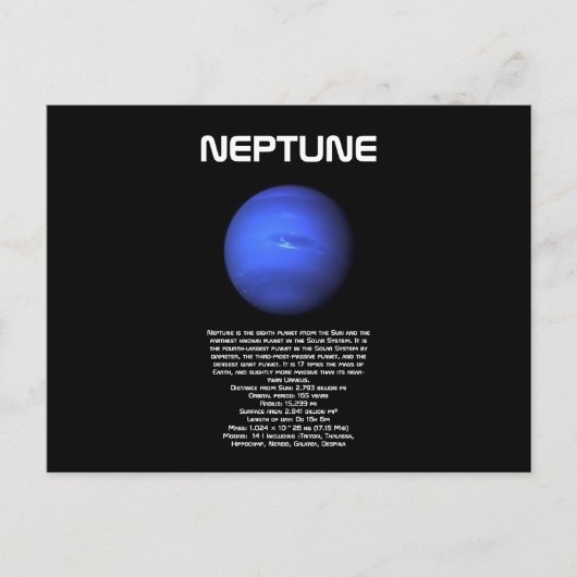 Neptune Postkarte (Vorderseite)