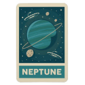 Neptune Retro Galaxy UFO Magnet (Vertikal)