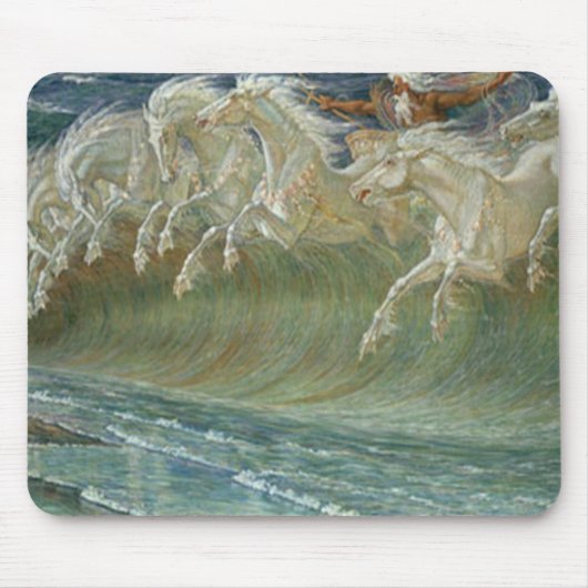 Neptunes Pferde Mousepad (Vorne)