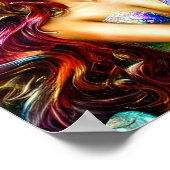 Neptunes Töchterfantasy-Meerjungfrau Art Poster (Ecke)