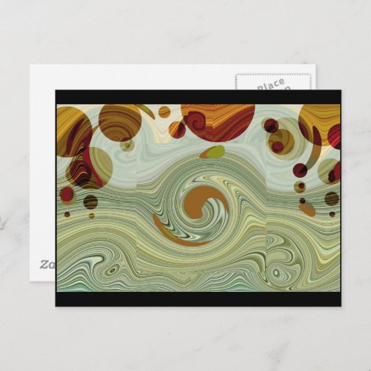 Neptun's MOONS - Abstrakt Postkarte (Vorne/Hinten)