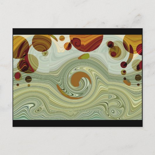 Neptun's MOONS - Abstrakt Postkarte (Vorderseite)