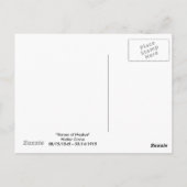 Neptuns Pferde Postkarte (Rückseite)
