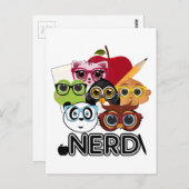 Nerd 3 postkarte (Vorne/Hinten)