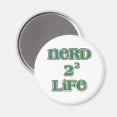 Nerd 4 Leben Magnet (Vorderseite/Rückseite)