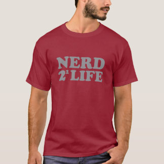 Nerd 4 Lebens-lustiges Spaß-Mathegeek-Shirt T-Shirt