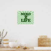 Nerd 4 Lebensdauer Poster (Küche)