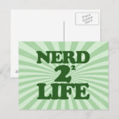 Nerd 4 Lebensdauer Postkarte (Vorne/Hinten)