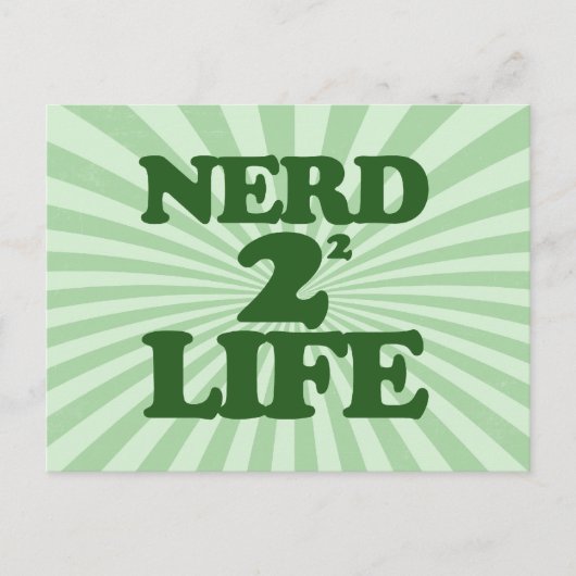 Nerd 4 Lebensdauer Postkarte (Vorderseite)